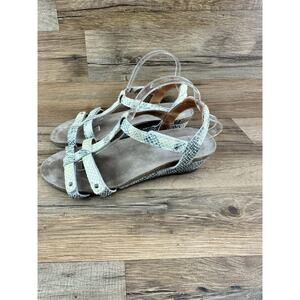 TAOS Wanderer Strappy Wedge T-Strap Sandals Cork Footbed Womens EU 42 / …